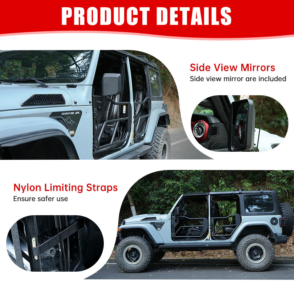 Jeep Gladiator JT tube doors mounting hardware