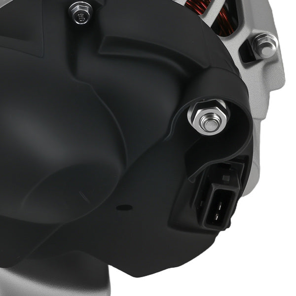 BMW alternator pulley and mounting detail