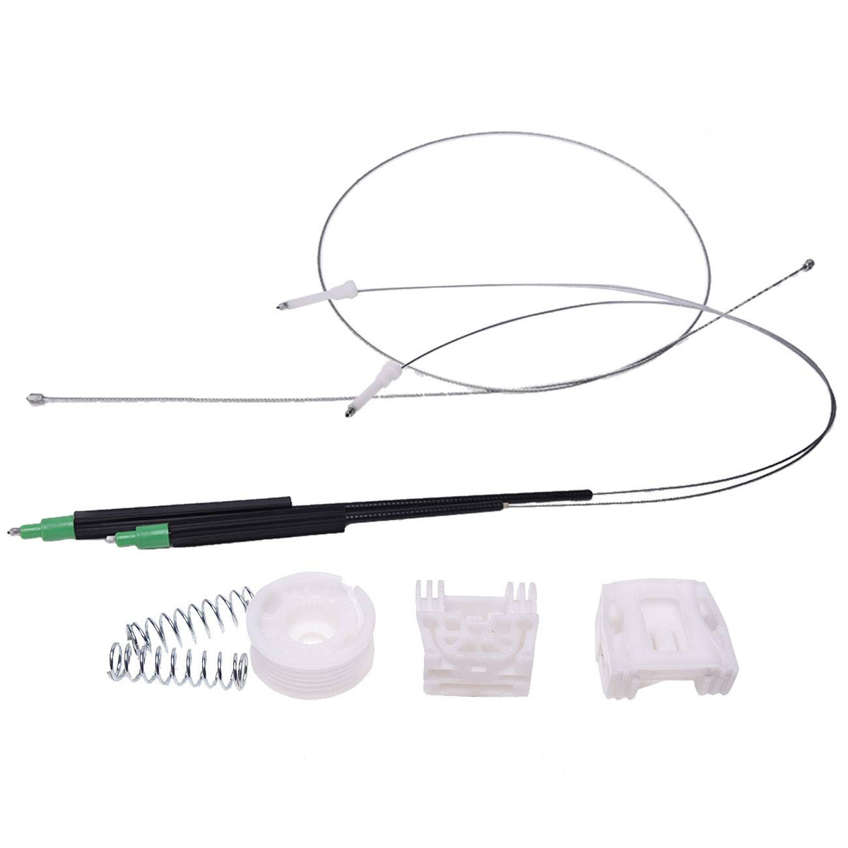 8-piece front window regulator repair kit for Mercedes-Benz W204 and W212