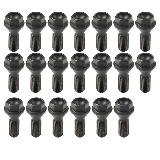 20-piece wheel lug bolt set, 12x1.5mm, for BMW E46, E90, E39, E60 and E53