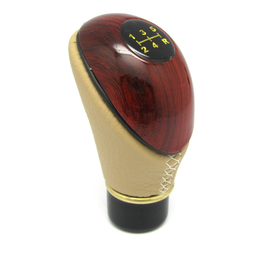 Universal shift knob installed on gear lever