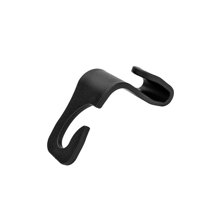 Close-up of car headrest hook design