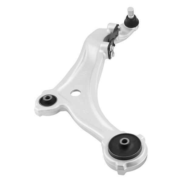 Aluminum front lower control arm, anodized silver finish, fits Nissan Quest