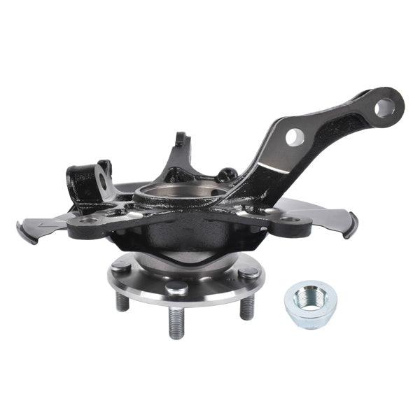 Front left steering knuckle and hub bearing assembly for 2012 Honda Civic 1.5L and 1.8L