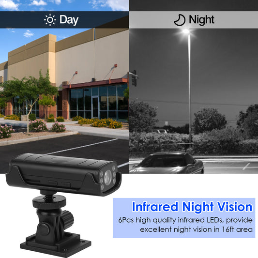 Wireless reverse hitch guide backup camera with night vision for trailer towing