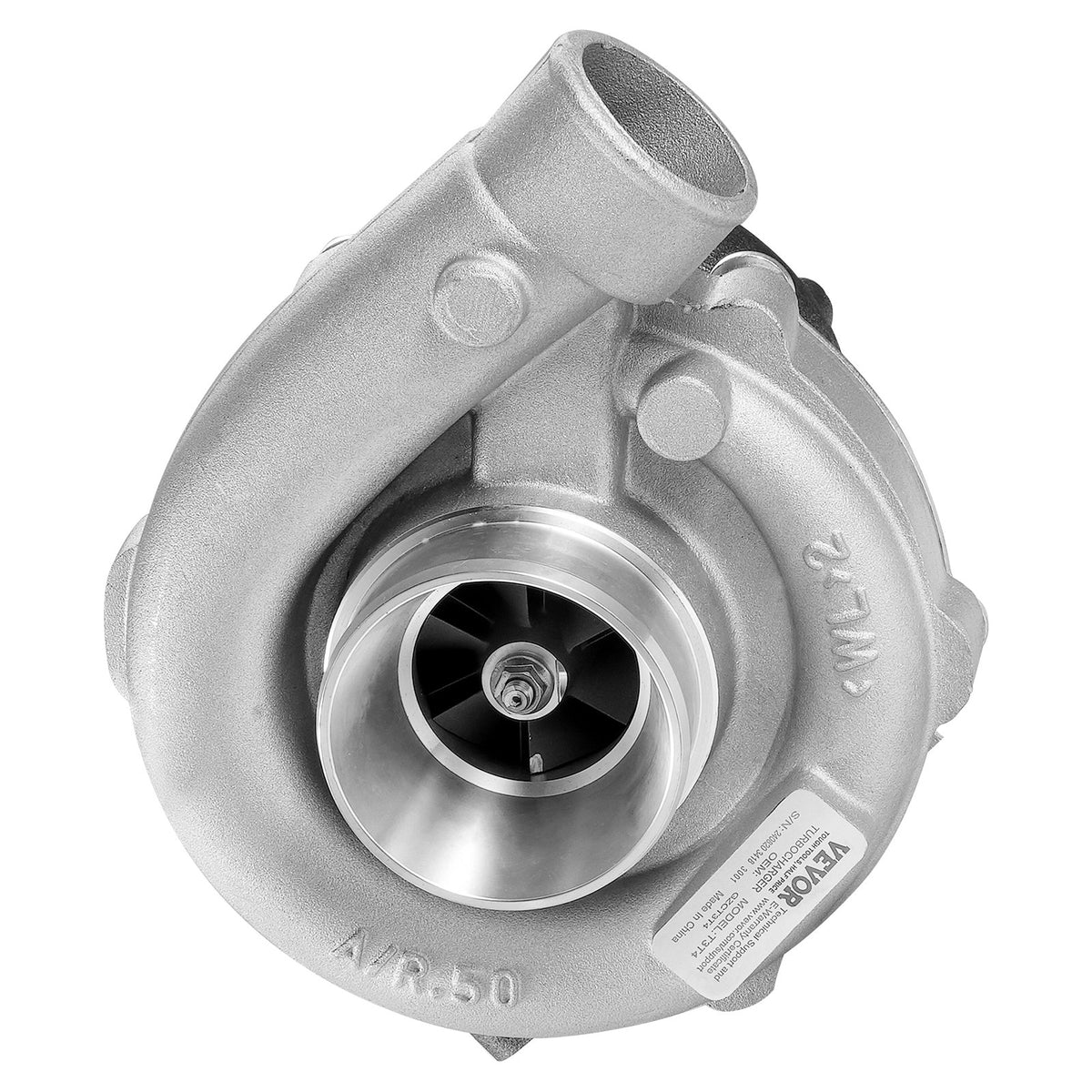 Turbocharger with gasket kit for 1.5L-4.0L engines, K418 alloy turbine wheel