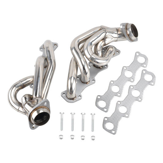 Ford F-150 5.4L exhaust manifold header, front angle view