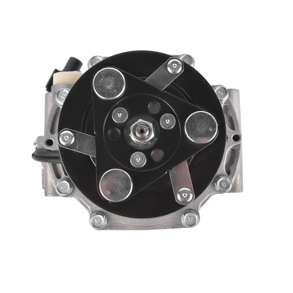 AC compressor with clutch packaging