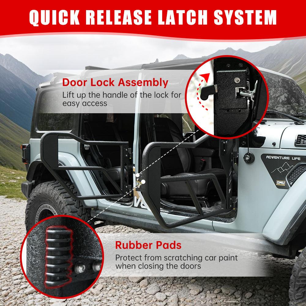 Jeep tube door limit band installation