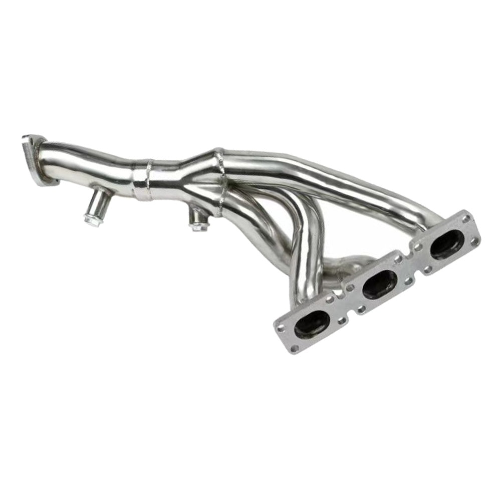 BMW exhaust header head flange close-up