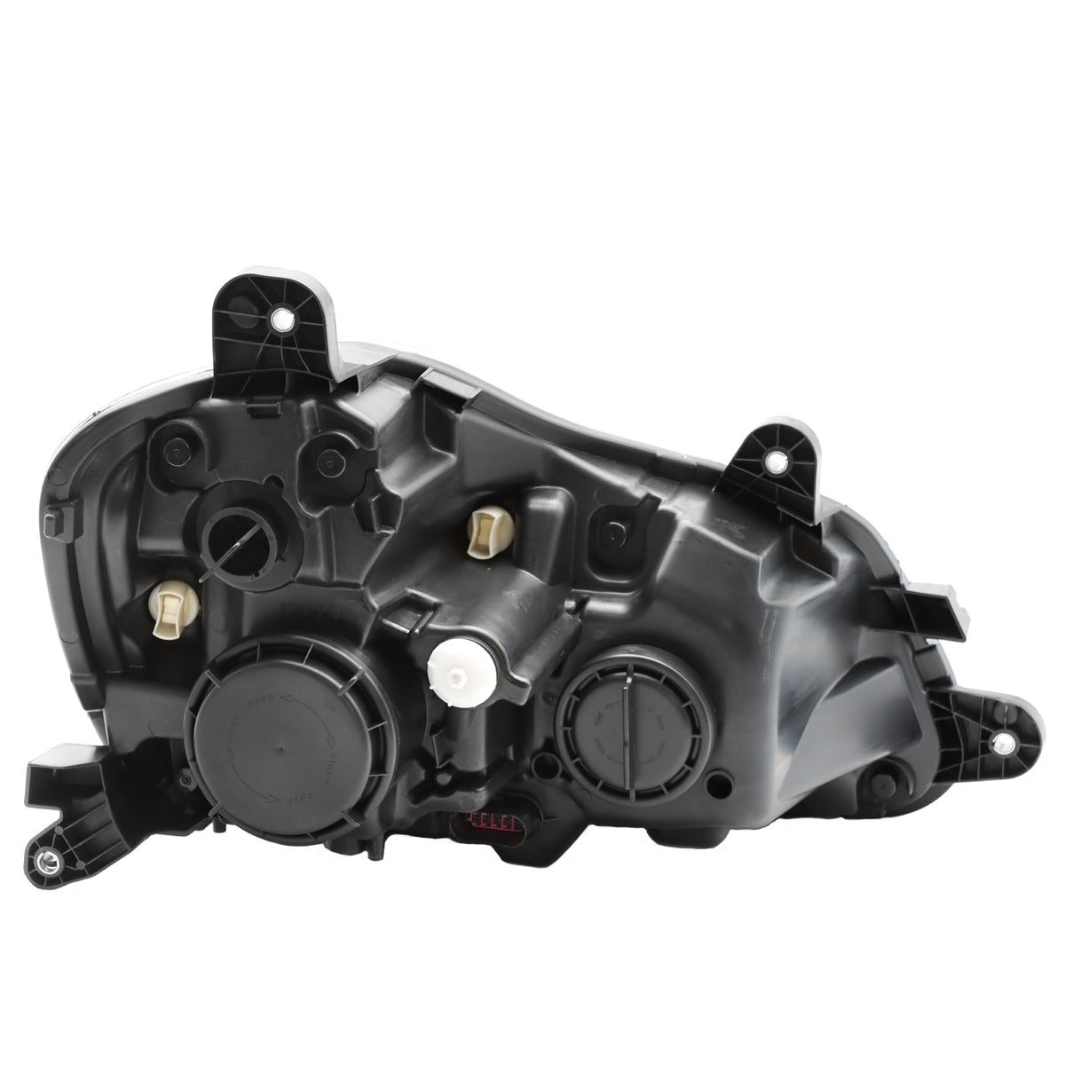 Kenworth T680 headlight assembly rear view showing electrical connector and load resistor