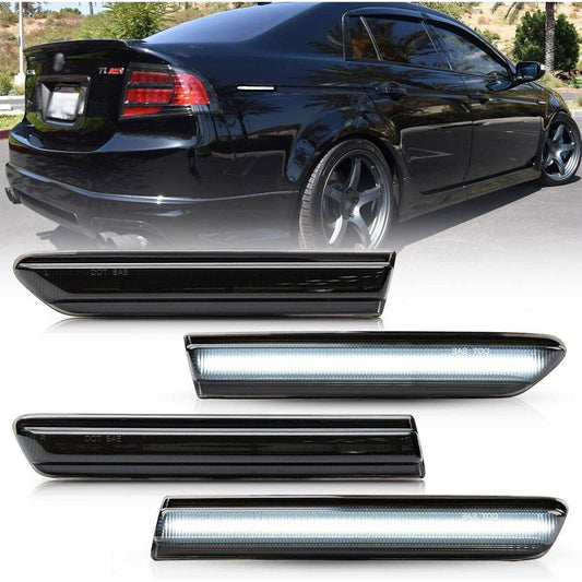 Black lens LED side marker lights for 2004-2008 Acura TL Base