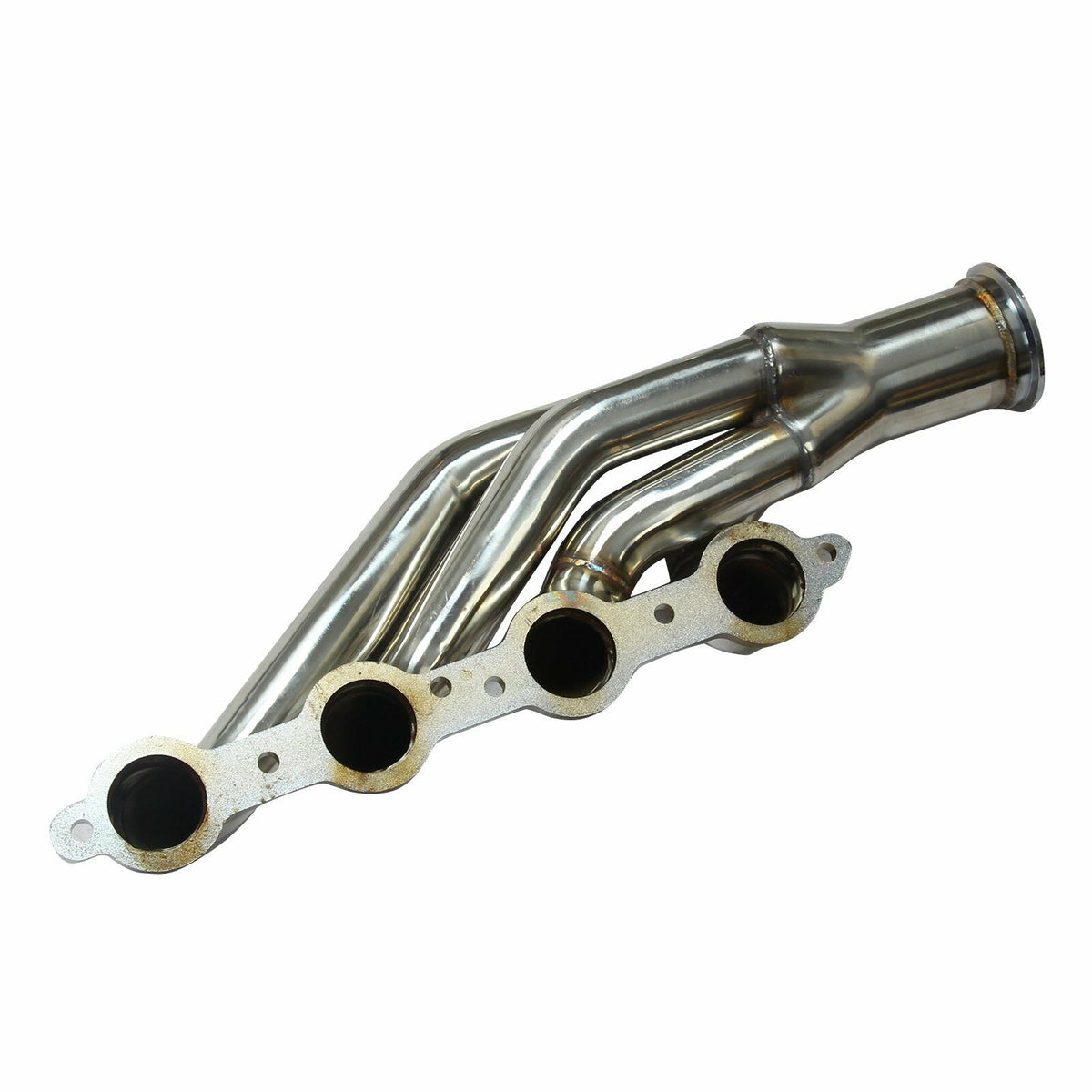 Turbo-style LS header tubing with 1.76 inch inlet and 2.89 inch outlet