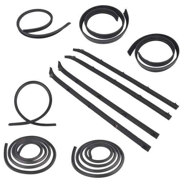 Door window weatherstrip seal kit for classic Dodge and Plymouth trucks