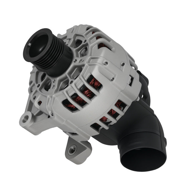 BMW alternator housing side view