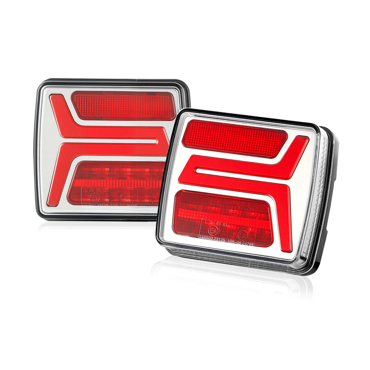 Magnetic LED trailer tail lights, set of 2, waterproof