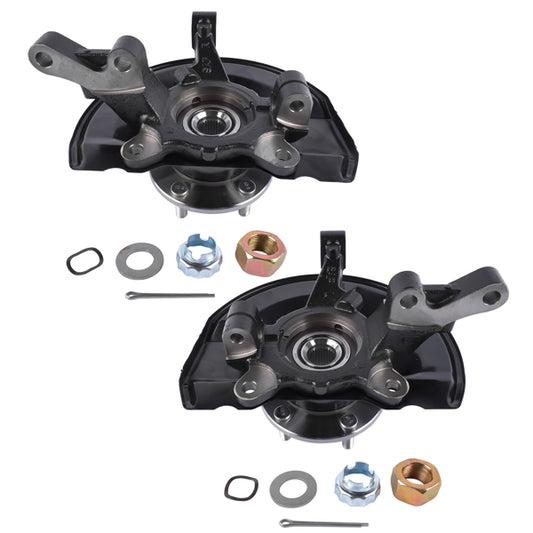Front wheel bearing hub assembly pair for Dodge Caliber, Jeep Compass, and Jeep Patriot