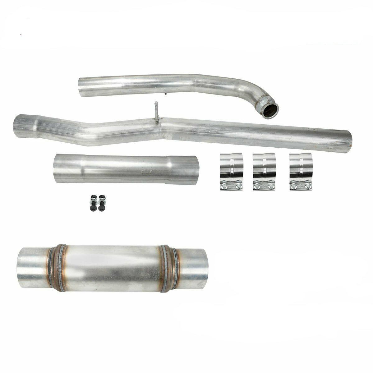 6.6L Duramax delete pipe full length view