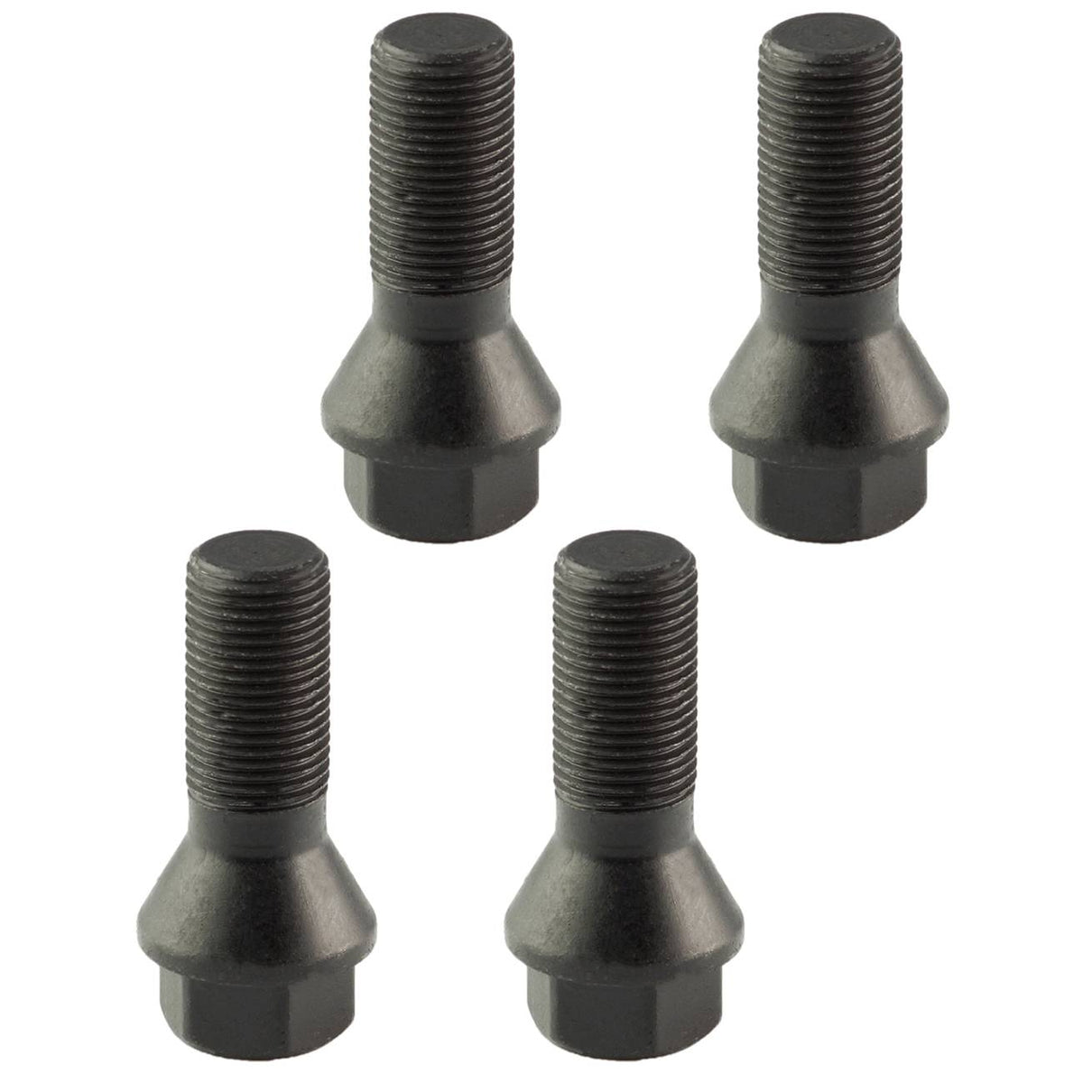 Black wheel lug bolts M14x1.25 for BMW X5, X6 and 328i