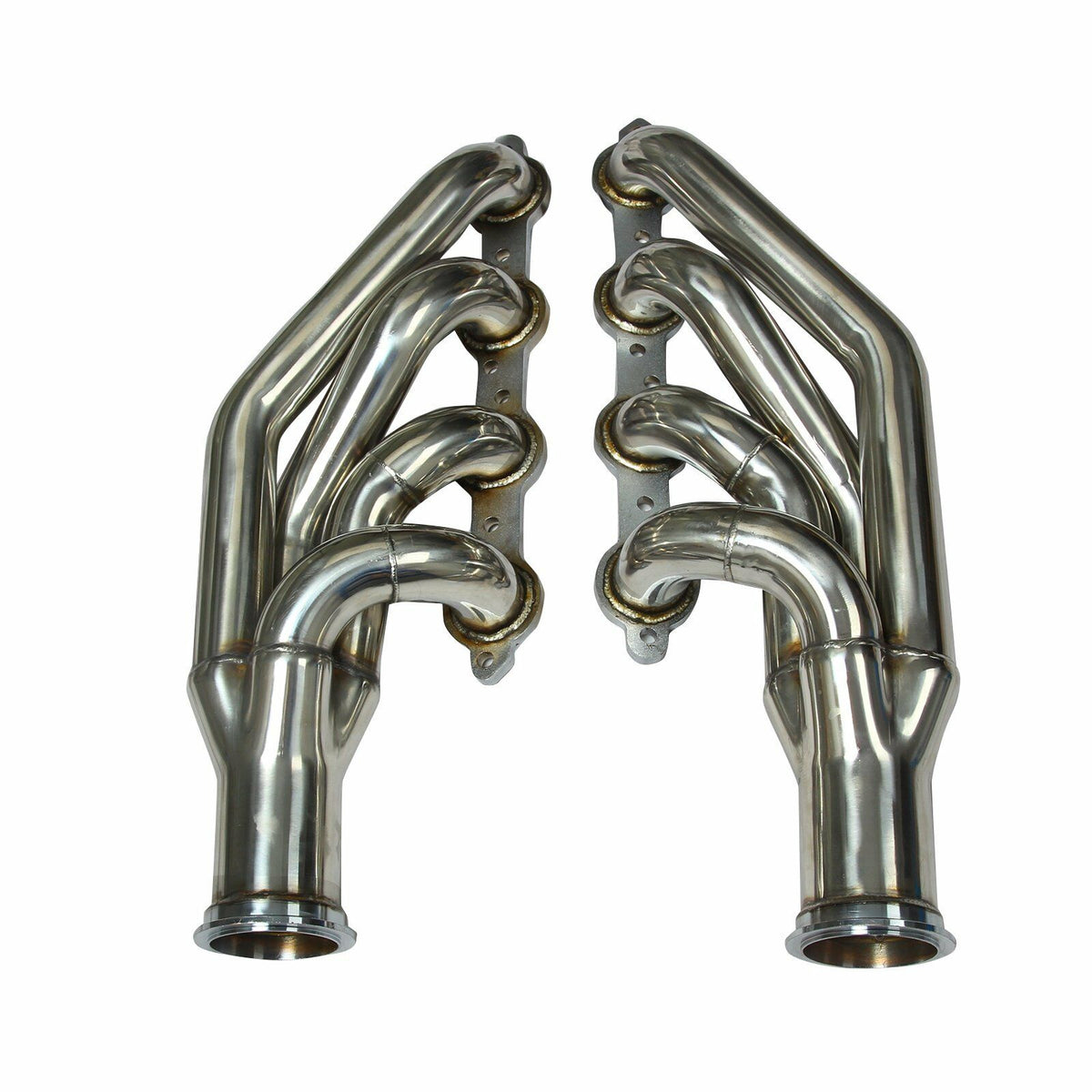 LS swap header primary tubes and 3 inch V-band collector, 16 gauge steel