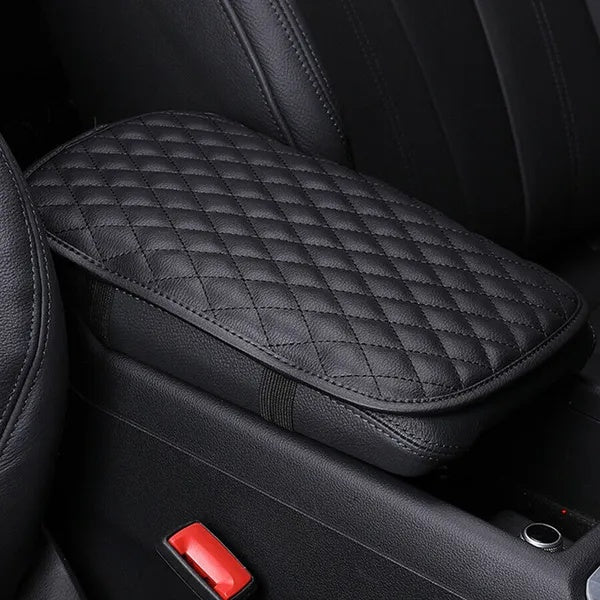 PU leather center console armrest pad cover, universal fit