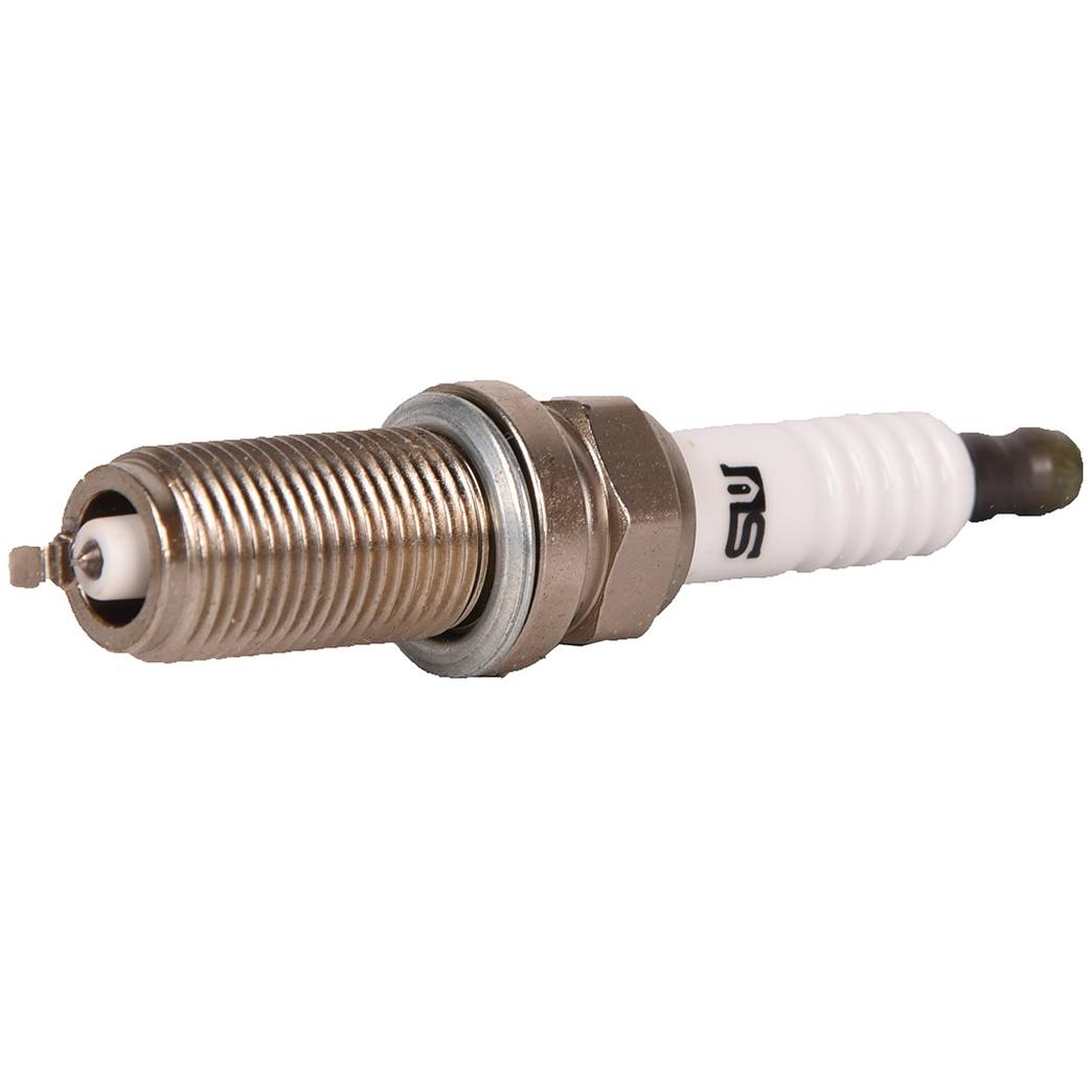 Iridium platinum spark plug threads and electrode detail for EJ25 turbo engine