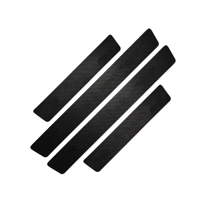 Carbon fiber door sill protectors, universal fit, set of 4