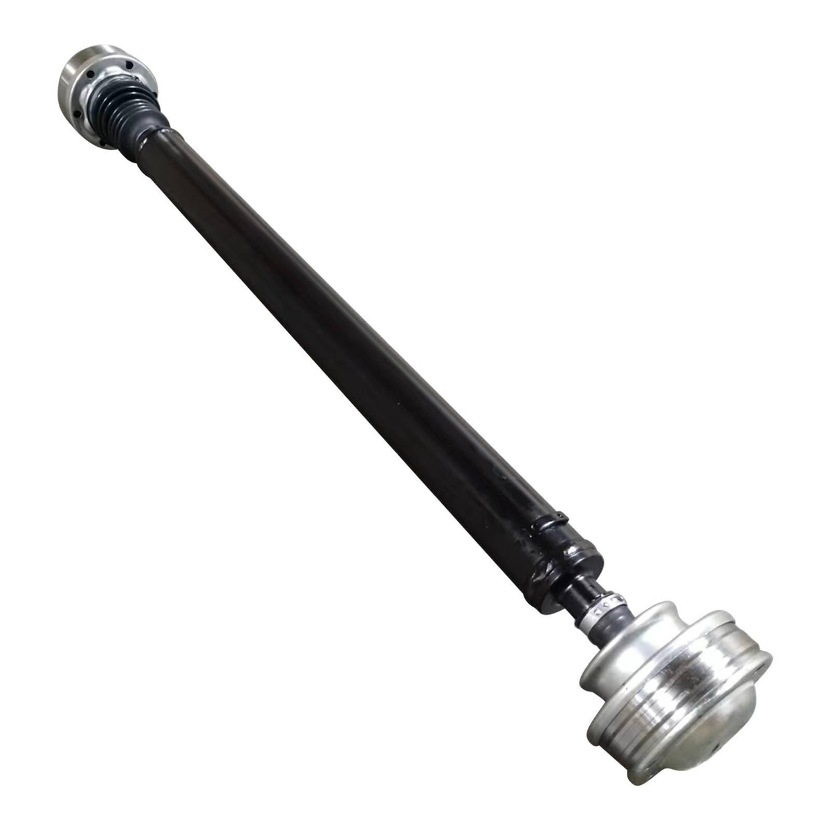 Front driveshaft universal joint close-up