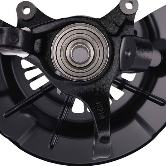 Front driver side steering knuckle and wheel hub bearing assembly for 2012-2017 Toyota Camry SE and XSE 2.5L
